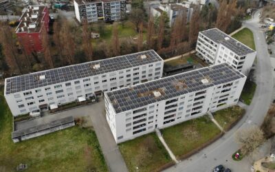 Photovoltaik für Liestaler Mehrfamilienhäuser der Swiss Life